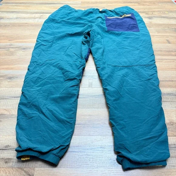 American Eagle Jogger size L Navy Track Pants with Yellow Accents - Picture 5 of 7